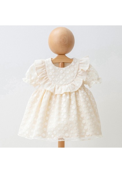 Kız Çocuk Brodeli Tül Elbise