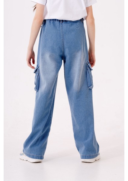 Kız Çocuk Zincir Detaylı Kot Pantolon 2196 fırsatları