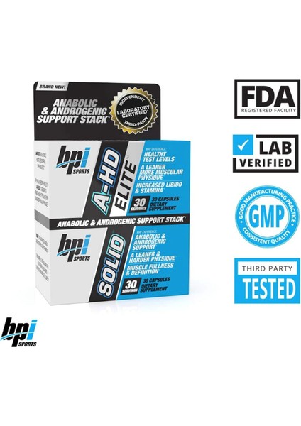 Bpı Sports A-Hd Elite/solid (30 Capsules) – Men’s Testos.terone Booster – Healthy Muscle, Strength, & Performance Support – Promotes Natural Fat Loss & Lıbıdo – 30 Servings – 550MG fırsatları
