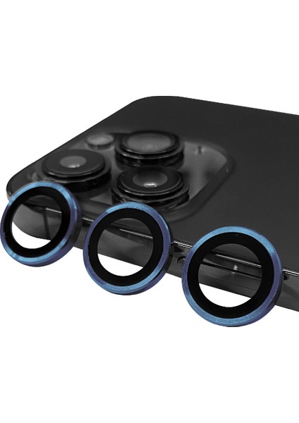 Apple iPhone 15 Pro Max Uyumlu Cl-07 Kamera Lens KORUYUCU-MIDNIGHT-8680436721018-TDOM93568