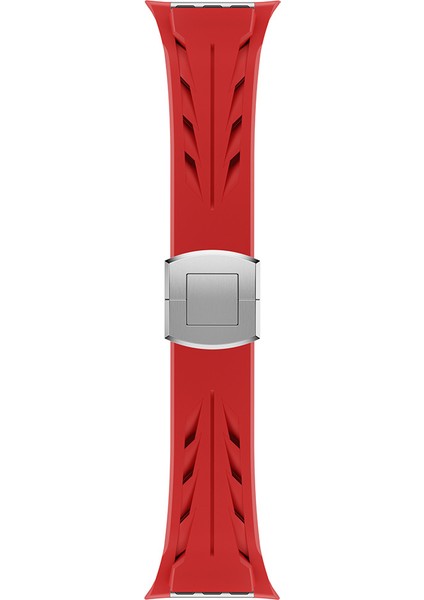 Apple Watch Ultra 49MM KRD-127 Metal Tokalı Silikon KORDON-BEYAZ-8680436819081-TDOM111523
