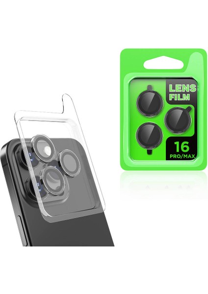 Apple iPhone 16 Pro Cl-07 Kamera Lens KORUYUCU-SIYAH-8680436801567-TDOM109176