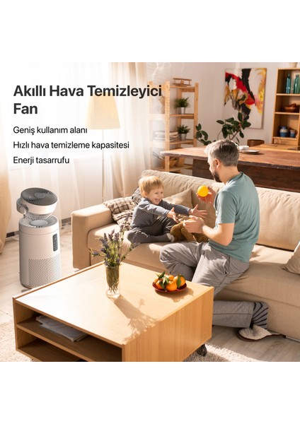 Akıllı Fanlı Hava Temizleyici Aromaterapi Özellikli Air Purifier HEPA13 Filtreli Sessiz Hava Temizleme Cihazı X7422 modelleri
