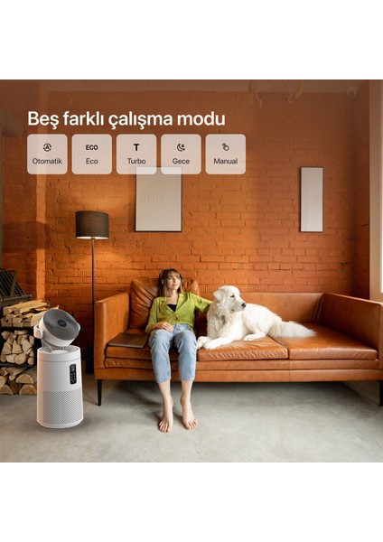 Akıllı Fanlı Hava Temizleyici Aromaterapi Özellikli Air Purifier HEPA13 Filtreli Sessiz Hava Temizleme Cihazı X7422 indirimleri