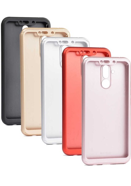 Huawei Mate 20 Lite Kılıf 360 3 Parçalı Rubber KAPAK-GRI-8680436304044-TDOM52368