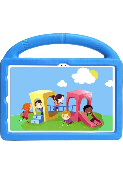 Lenovo M10 Plus TB-X606F Uyumlu Wheel Car Tekerlek Standlı Tablet Eva Silikon KILIF-YEŞIL-8680