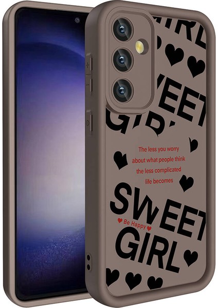 Galaxy A35 Kılıf Kamera Korumalı Baskılı Arka Yüzey Klas Kapak-Açık KAHVE-8680436783436-TDOM105 modelleri