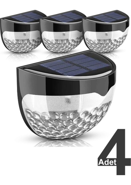 Güneş Enerjili Duvar ve Çit Led Aydınlatma 4 Adet / GT-SL23