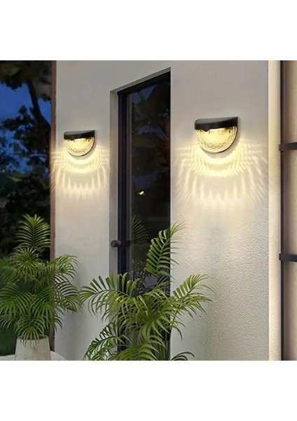 Güneş Enerjili Duvar ve Çit Led Aydınlatma 4 Adet / GT-SL23