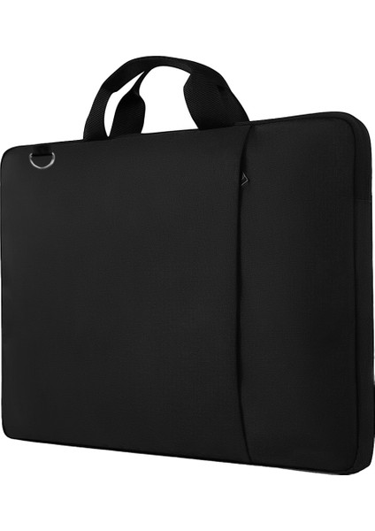 Siyah Unisex 13-14-15.6-16.1-16.9 Inç Uyumlu Macbook Kılıf Notebook Laptop El ve Omuz Laptop Çantası
