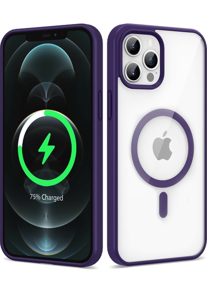 Apple iPhone 12 Pro Max Uyumlu Magsafe Wireless Şarj Özellikli Silikon Ege KAPAK-MAVI-8680436663998-T fırsatları