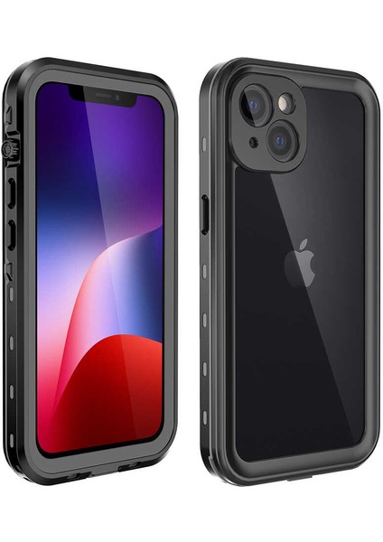 Apple iPhone 13 Mini Uyumlu 1-1 Su Geçirmez KILIF-SIYAH-8680436088531-MRYN60366