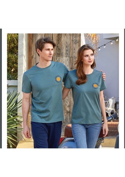 8151 Kadın T-Shirt Yeşil