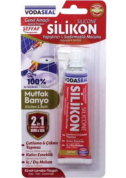 Şeffaf Genel Amaçlı Sızdırmaz Silikon Tüp 50 ml Elastik Sızdırmaz Macunu Yapıştırma Yalıtım 1 Adet fiyatları