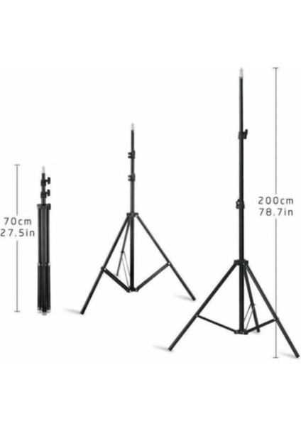 Adaptörlü Bluetooth Kumandalı Ring Light Youtuber Tiktok Çekim Makyaj Işığı 14 Inç 2.1 mt Tripod modelleri
