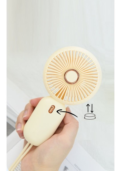Şarjlı Masa ve El Fan Taşınabilir Şarjlı Edilebilir Mini El Fan
