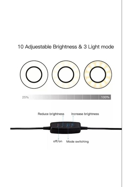 Ring Light LED Youtuber Stüdyo Işığı Akrobat Selfie LED Masa Lambası Işık modelleri