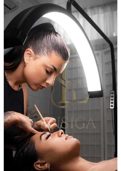 Ay Lamba LED 28INÇ Video Işığı Yarım Ay Kumandalı Dolgu Işık Kalıcı Makyaj Tatto Çekim Işığı