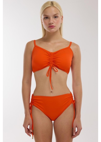 4533 Turuncu Büyük Beden Bikini Takımı