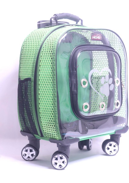 Prime Fileli Model Kedi Köpek Taşıma Çantaları - Yeşil