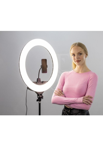 Döküm Ayaklı 22 Inç 600 LED Tripod Rıng Lıght Işık Influencer Youtuber Işığı Güzellik Makyaj LED fiyatları