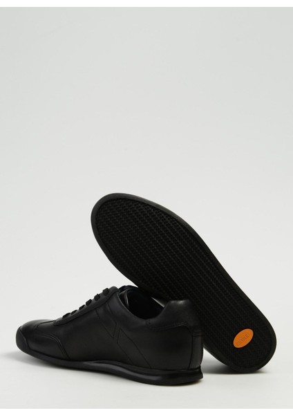 13222 Erkek Deri Bağcıklı Siyah Casual Ayakkabı fırsatları