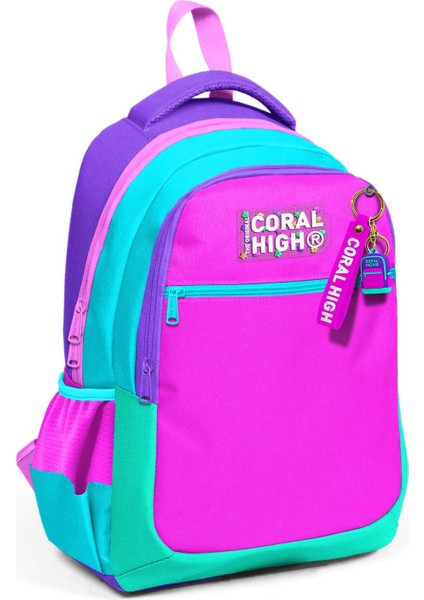Kids Çok Renkli Üç Bölmeli Okul Sırt Çantası 14426