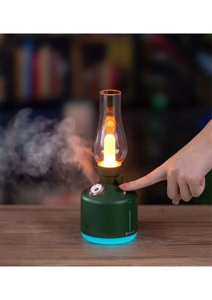 Nostalji Hava Nemlendirici ile LED Işık Aromaterapi Difüzör Kablosuz Mist Maker USB Şarj Edilebilir fırsatları