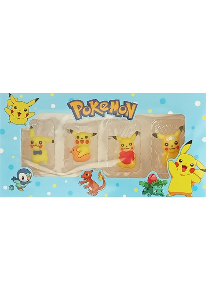Pokemon 4 Lü Silikon Figür Seti fiyatları