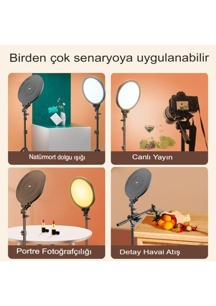 14 Inç Youtube Makyaj Canlı Akışı Video Fotoğrafçılığı Aydınlatma Için LED Stüdyo Fotoğraf Panel indirimleri