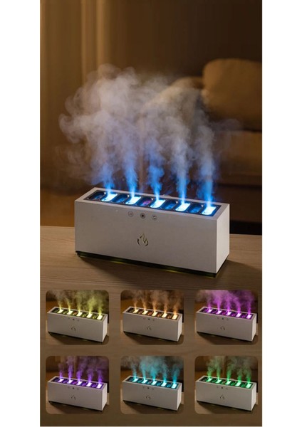 Uzaktan Kumandalı 900ML Kapasiteli Rgb Işıklı Bluetooth Speaker Modlu Hava Nemlendirici