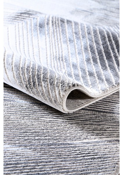 Safir 4071 Gri Uzun Ömürlü Yumuşak Polyester Halı