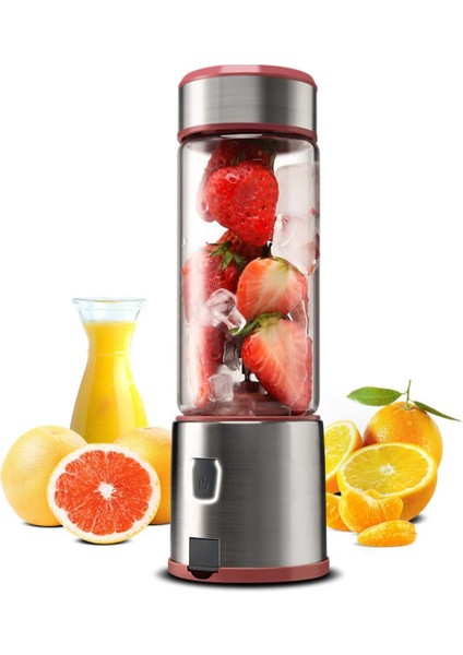 Ensiga Şarjlı 4 Bıçaklı Metal Blender Özelleştirilmiş Taşınabilir Yüzlü Oem Kişisel USB Mini Blender