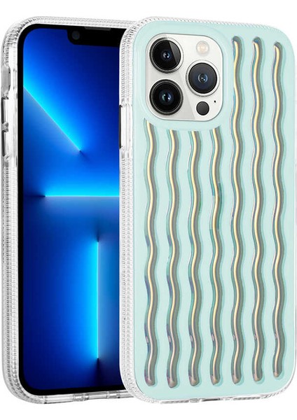 Apple iPhone 12 Pro Max Uyumlu Kabartmalı Dalga Tasarımlı Silikon Ismira KAPAK-NO4-8680436626320-TA80