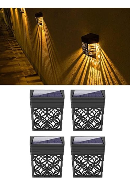 Güneş Enerjili Duvar ve Çit Led Aydınlatma 4 Adet / GT-SL22