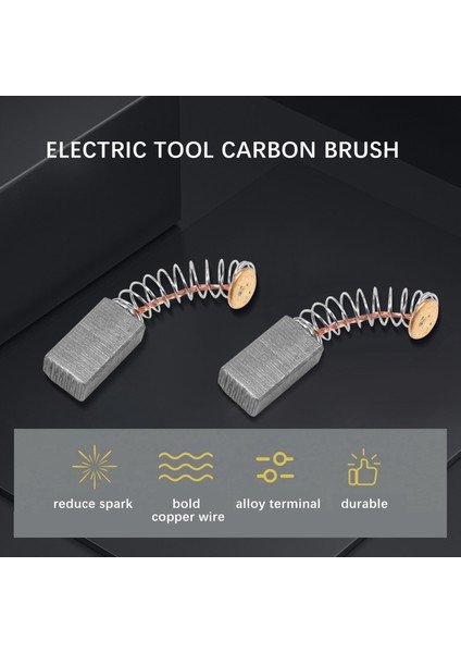 Elektrikli Açı Öğütücü 8 Adet 5 x 8 x 14MM Karbon Fırçanın Değiştirilmesi (Yurt Dışından)