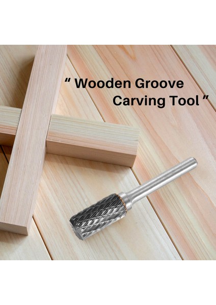 Tungsten Karbür Çapak Çift Kesim Döner Takım Kalıp Öğütücü Uçları, 1/4 Inç Şaft, Ahşap Oyma, Metal Işleme, Taşlama (Yurt Dışından) fırsatları