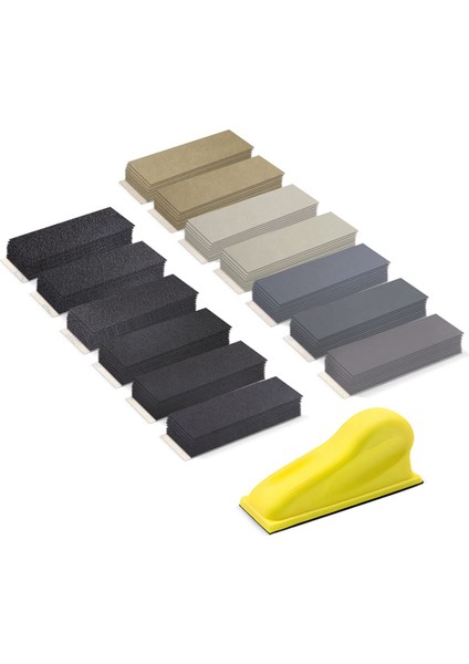 Mini Detay Zımpara Kağıdı 131 Adet Çeşitli 60/100/240/800/2000/5000/10000 Kumlu Kendin Yap El Sanatları Ahşap Metal Sıkı Cilalama (Yurt Dışından)