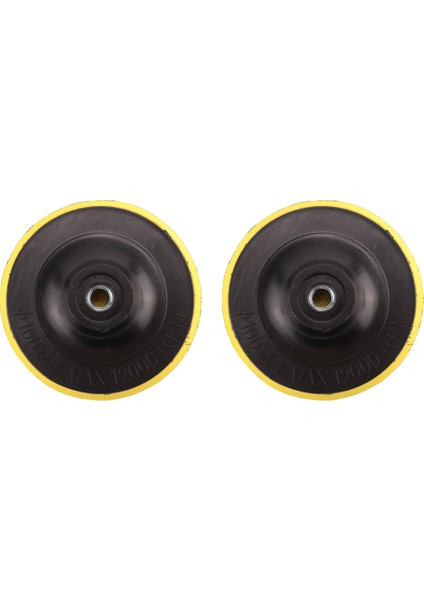 2 Adet 100MM Parlatıcı Kaput Pedi Açı Öğütücü Tekerlek Parlatma Kum Kağıt Disk (Yurt Dışından)