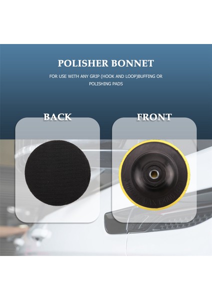 2 Adet 100MM Parlatıcı Kaput Pedi Açı Öğütücü Tekerlek Parlatma Kum Kağıt Disk (Yurt Dışından)