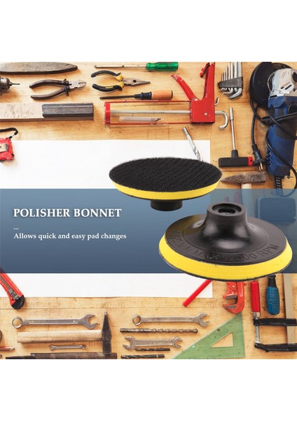 2 Adet 100MM Parlatıcı Kaput Pedi Açı Öğütücü Tekerlek Parlatma Kum Kağıt Disk (Yurt Dışından)