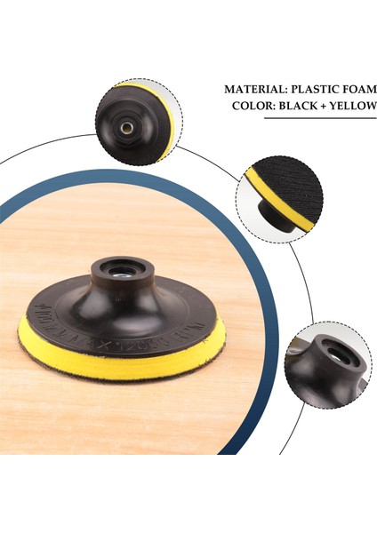 2 Adet 100MM Parlatıcı Kaput Pedi Açı Öğütücü Tekerlek Parlatma Kum Kağıt Disk (Yurt Dışından)