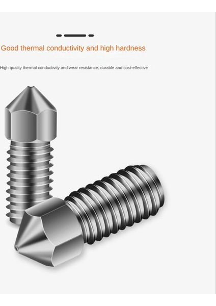 Adet 3D Yazıcı Parçaları Ekstruder Baskı Kafası Aşınmaya Dayanıklı Metal Püskürtücü Paslanmaz Çelik Meme Ankermake Geçerli (Yurt Dışından) fiyatları