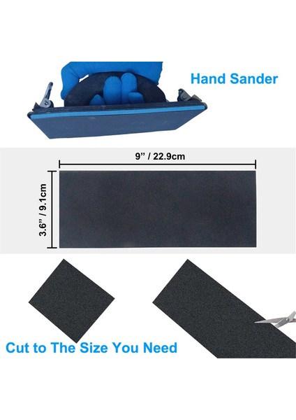 Zımpara Kağıdı Çeşit Paketi, Ahşap Metal Zımparalama 20 Adet Çeşitli Zımpara Kağıdı, Islak Kuru Zımpara Kağıdı Levhaları, 9 x 3.6 Inç (Yurt Dışından) indirimleri