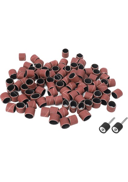 Dremel Döner Aletler 2 Zımpara Tamburu Mandrelli 100 Adet 1/2 "zımpara Bantları Seti (Yurt Dışından)