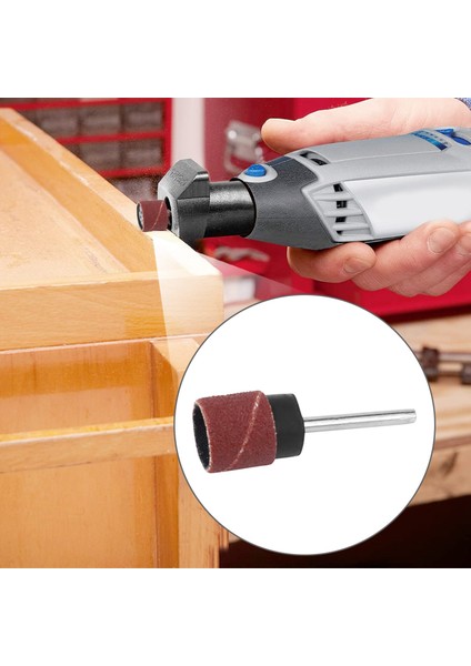 Dremel Döner Aletler 2 Zımpara Tamburu Mandrelli 100 Adet 1/2 "zımpara Bantları Seti (Yurt Dışından)