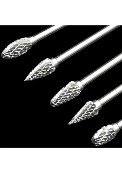 10 Adet Karbür Dosya Seti 3x6 Çift Taneli Tungsten Çelik Taşlama Kafası Elektrikli Taşlama Aksesuarları (Yurt Dışından)