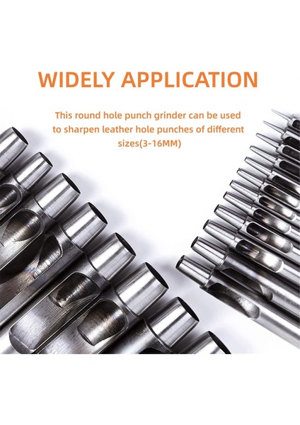 Deri Delgeç Bileyici Zımpara Yuvarlak Delgeç Öğütücü Içi Boş Delgeçler Parlatma Aleti, 3-16MM (Yurt Dışından) indirimleri