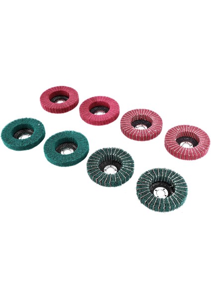 Adet 4 Inç Kırmızı ve Yeşil Naylon Fiber Flap Disk Seti Çeşitli Zımpara Taşlama Parlatma Taşları Açılı Taşlama (Yurt Dışından)