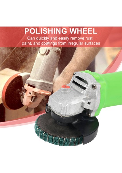 Adet 4 Inç Kırmızı ve Yeşil Naylon Fiber Flap Disk Seti Çeşitli Zımpara Taşlama Parlatma Taşları Açılı Taşlama (Yurt Dışından)